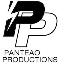 Panteao Productions logo with overlapping letter P design.