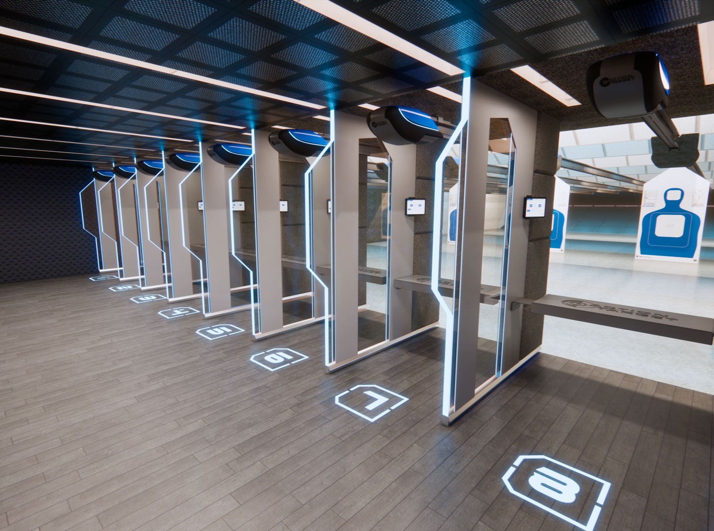 Citadel Series Shooting Stalls in a range