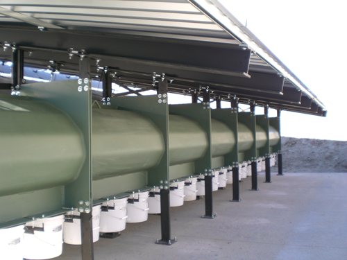 Back of the Total Containment Bullet Trap