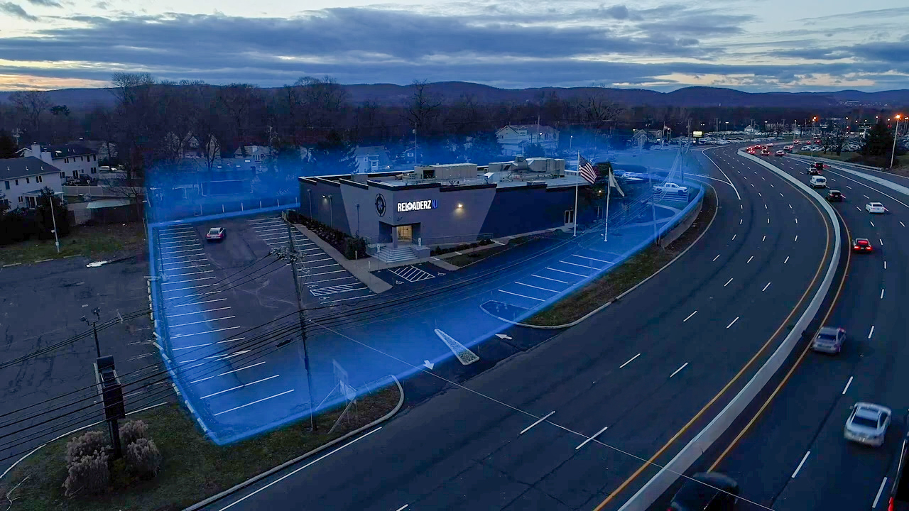 Perimeter protection range security at a commercial indoor range