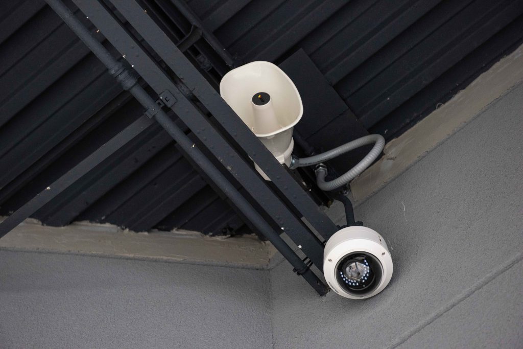 Two-way audio and security camera system