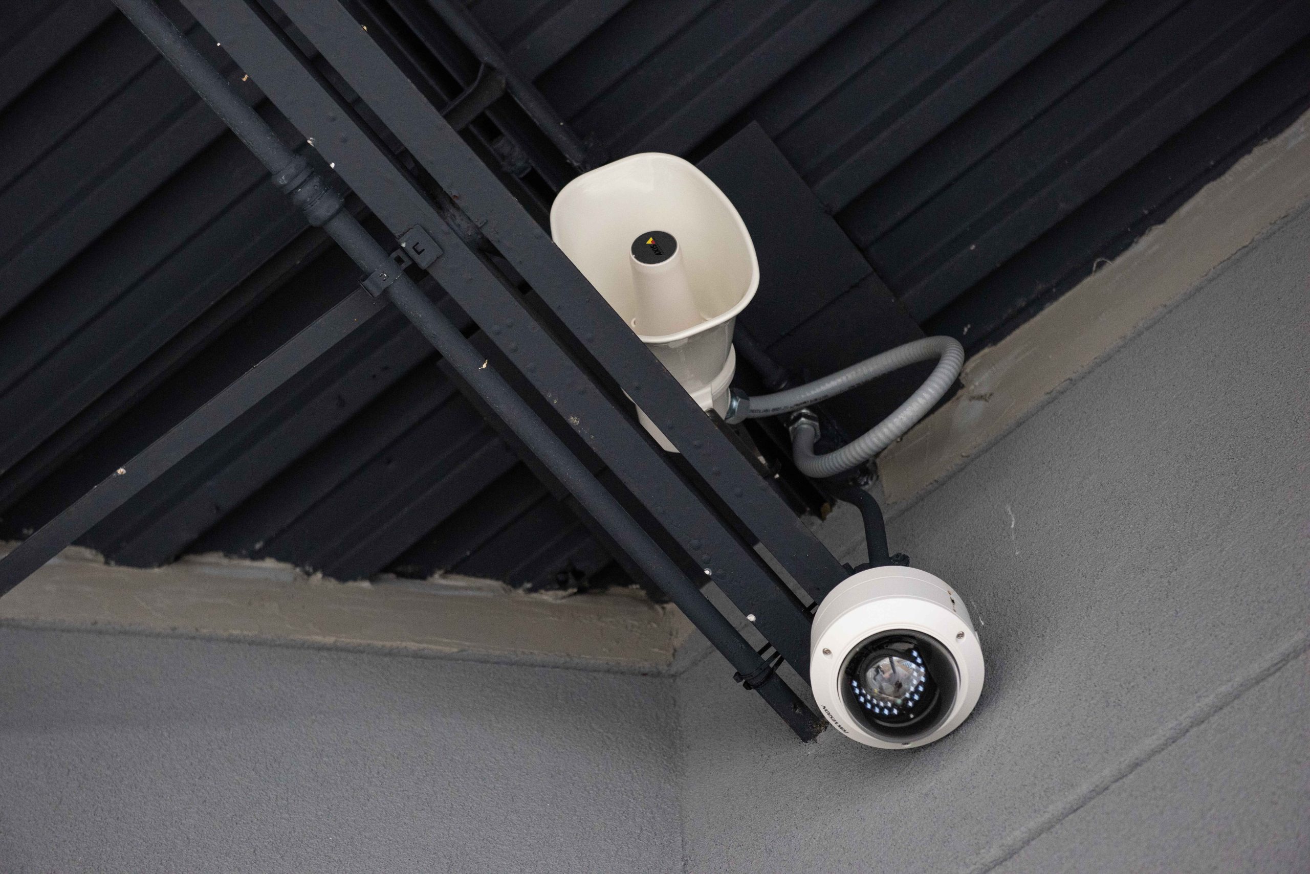 Two-way audio and security camera system