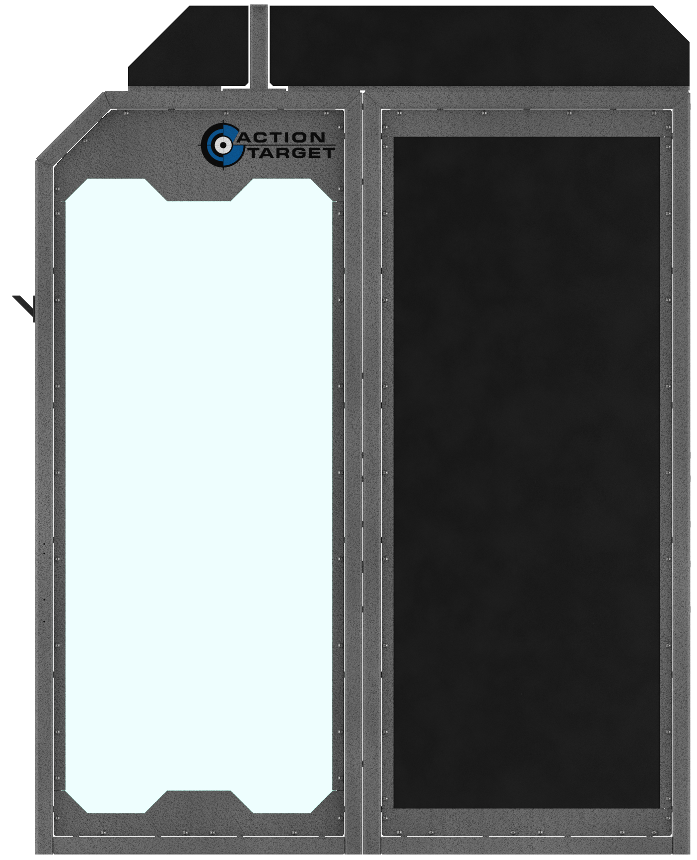 Sentry Stall split glass configuration