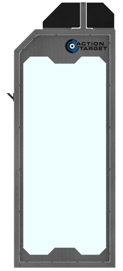 Sentry stall with glass panel