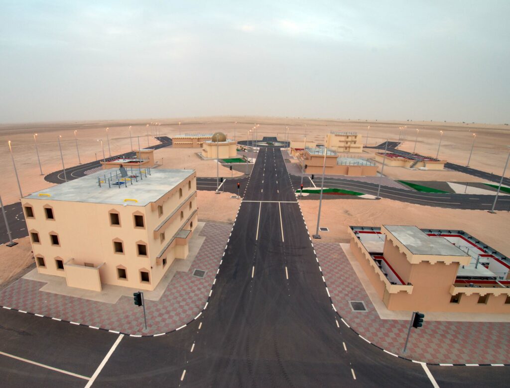 Aerial overview shot of the entire Abu Dhabi MATCH Training Village