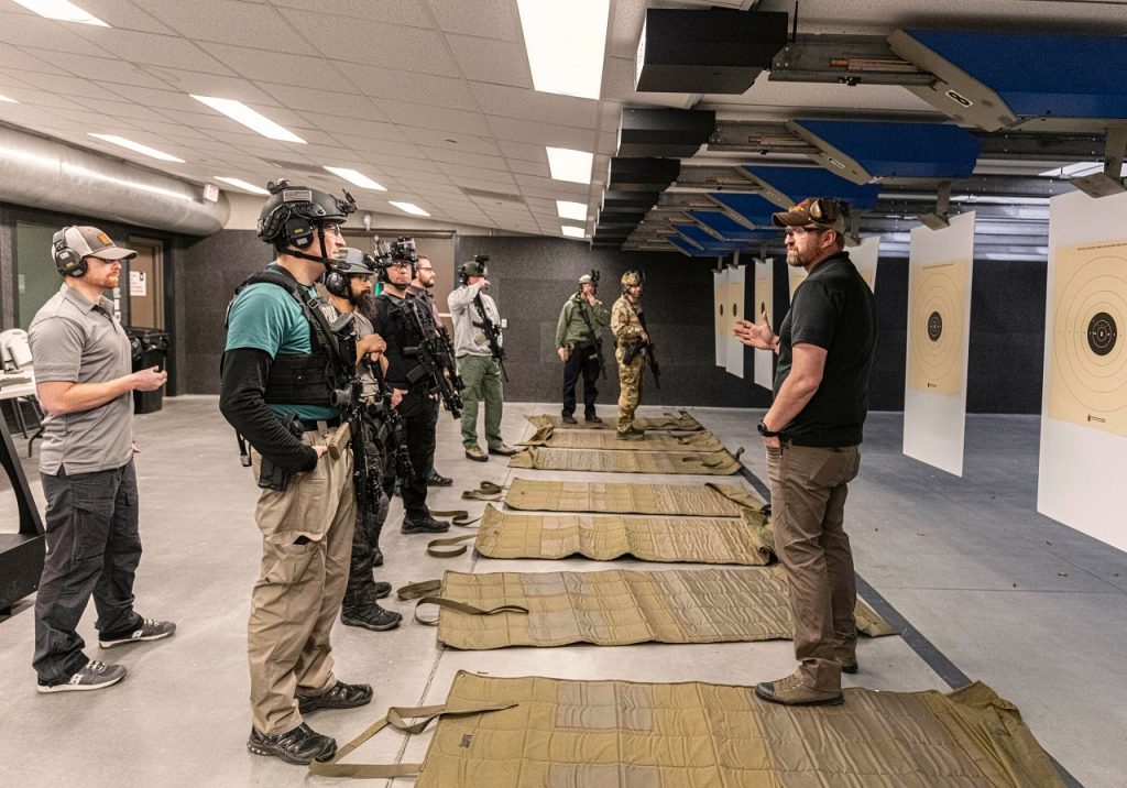Night vision training at Vortex Edge on the 50-yard shooting range